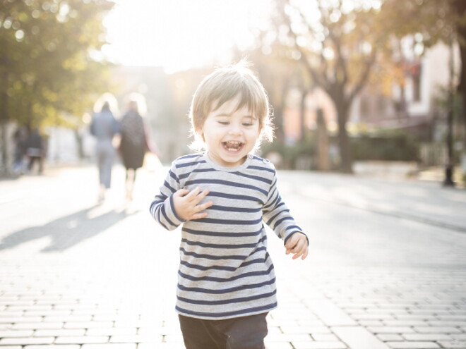 Baby running